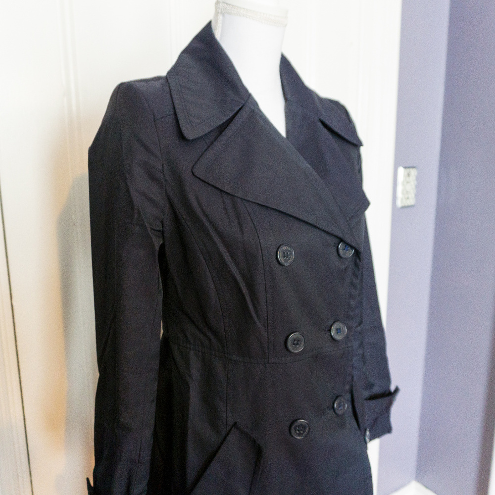 DKNY Navy Trench Coat